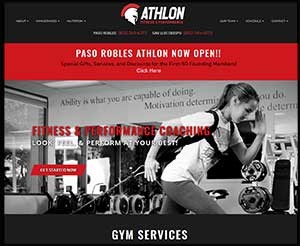 Athlon Fitness Website Picture