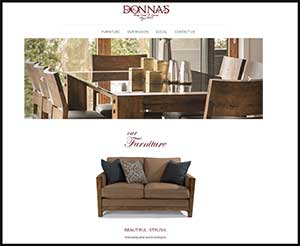 Donna's Interiors website screenshot