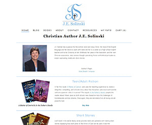 J.E. Solinski website screenshot