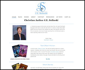 J.E. Solinski website screenshot