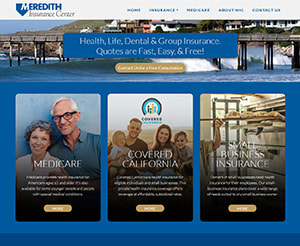 Meredith Insurance website screenshot