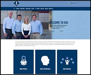NSI Hospital Support Services website screenshot
